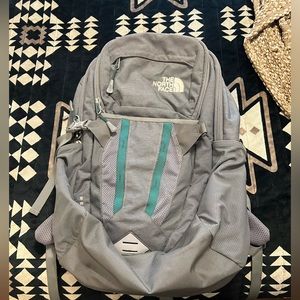 North face Backpack Grey and Green